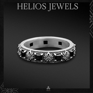 Nhẫn bạc nam, nữ HeliSilver Stone Lotus Helios Original S925