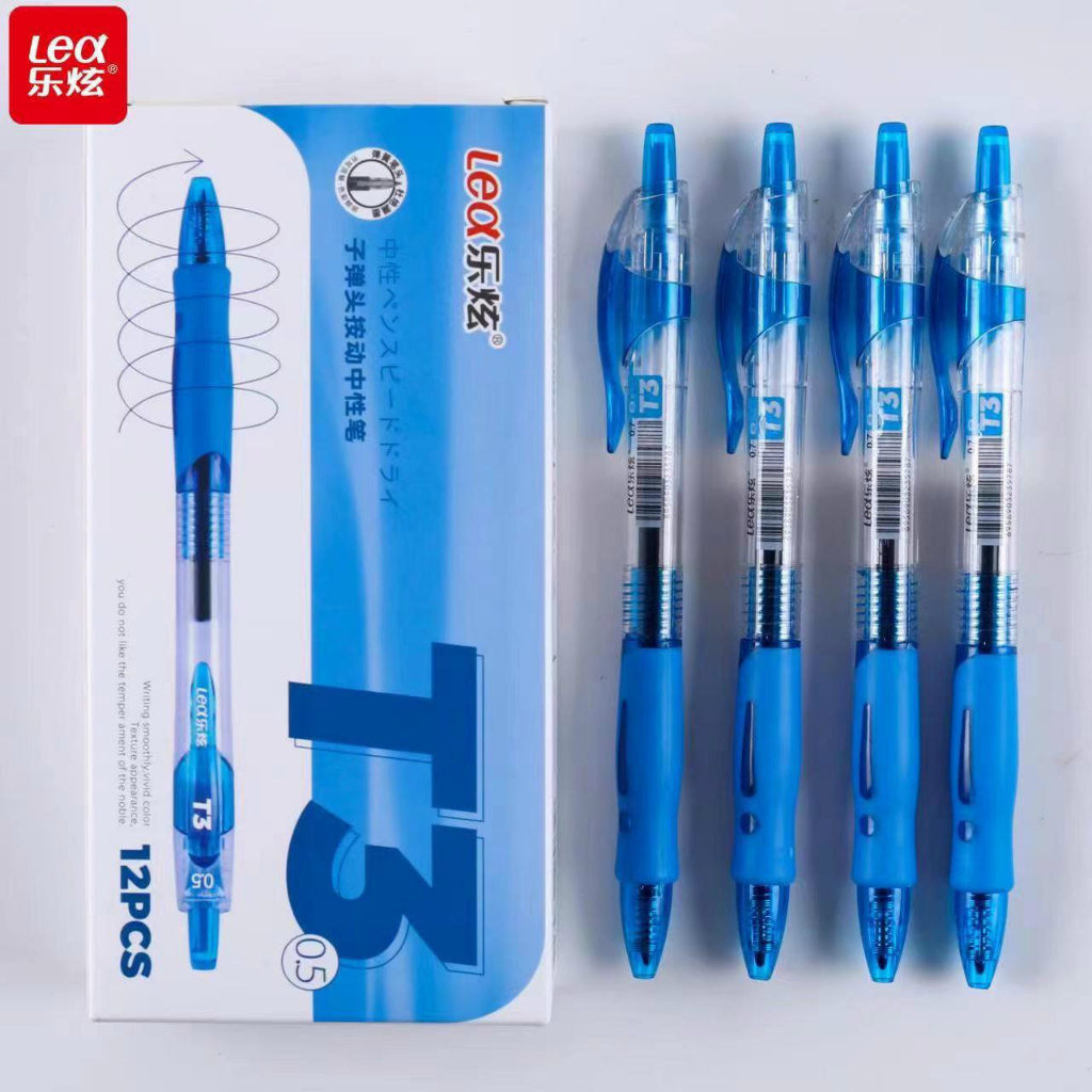 Hộp 12 Cây Viết Bấm Lex T3 Chất Lượng Tốt Ngòi 0.5mm