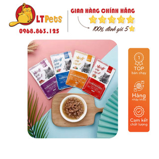 Thức ăn ướt,súp sệt cho mèo cưng gói 90g hãng MENGTING,