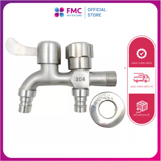 Vòi nước phòng tắm inox có 2 đường nước, Sen tắm lạnh inox cao cấp