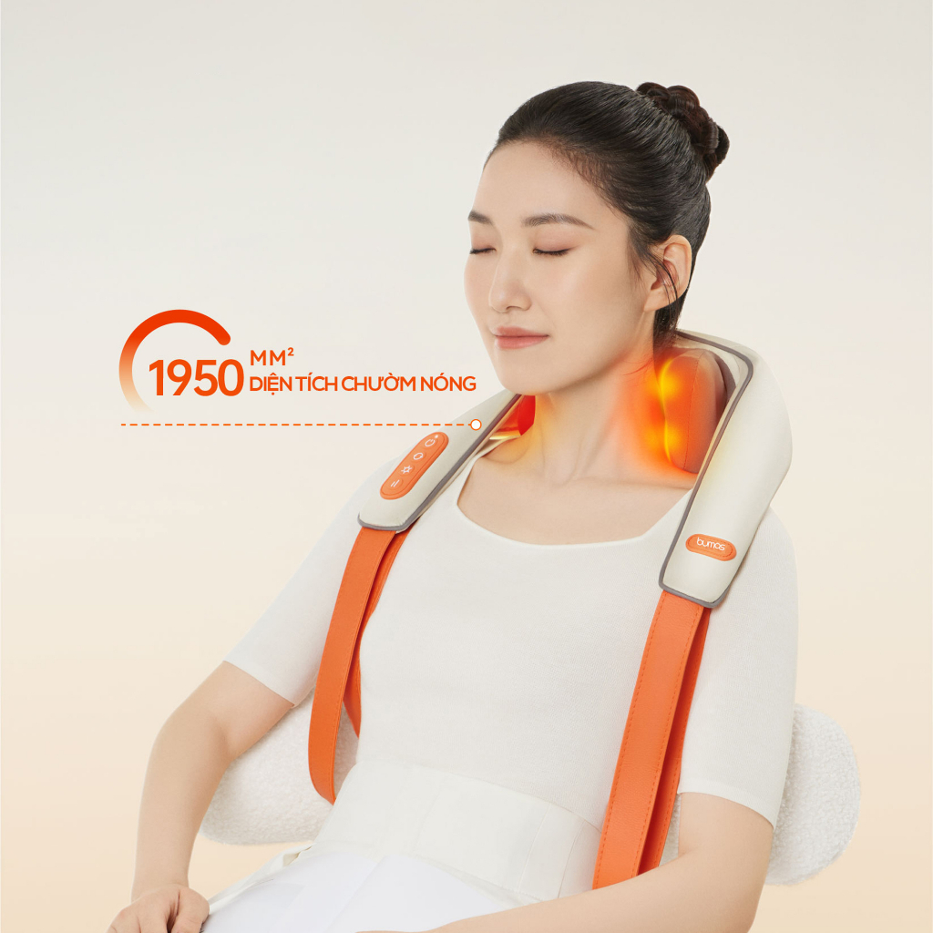 Máy Massage Cổ Vai Gáy BUMAS M3 - Hàng Chính Hãng - Mô Phỏng Kỹ Thuật Massage Số 8 - Cải Thiện Sức Khỏe Tổng Thể