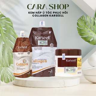 Kem hấp ủ tóc collagen karseell maca 500ml | phục hồi tóc, giúp tóc siêu mềm mượt cara shop