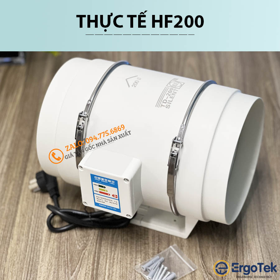 Quạt Hút Mùi Thông Gió HF100 35W - HF150 75W - HF200 130W / Quạt Hiệu Suất Cao Chuyên Dùng Nhà Bếp Công Sở Nhà Vệ Sinh