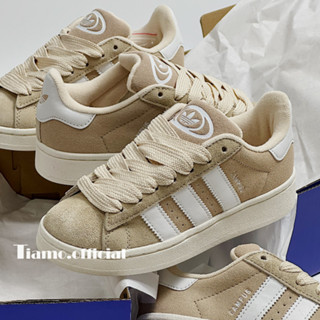 Giày Thể Thao Sneaker Adi,das AD Das Campus Y2k Màu Be Kem Kẻ Trắng Cho Nam Nữ