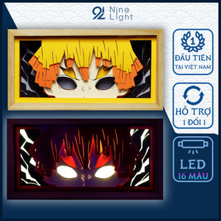Hộp đèn anime 3d led độc lạ, hộp tranh đèn led 3d trang trí bàn học, góc làm việc