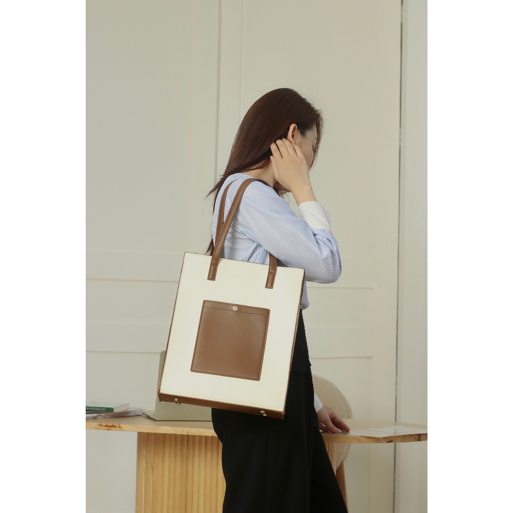 Túi tote nữ GILAN Calista Bag - túi da size lớn có thể đựng Laptop cho nàng đi làm, đi học