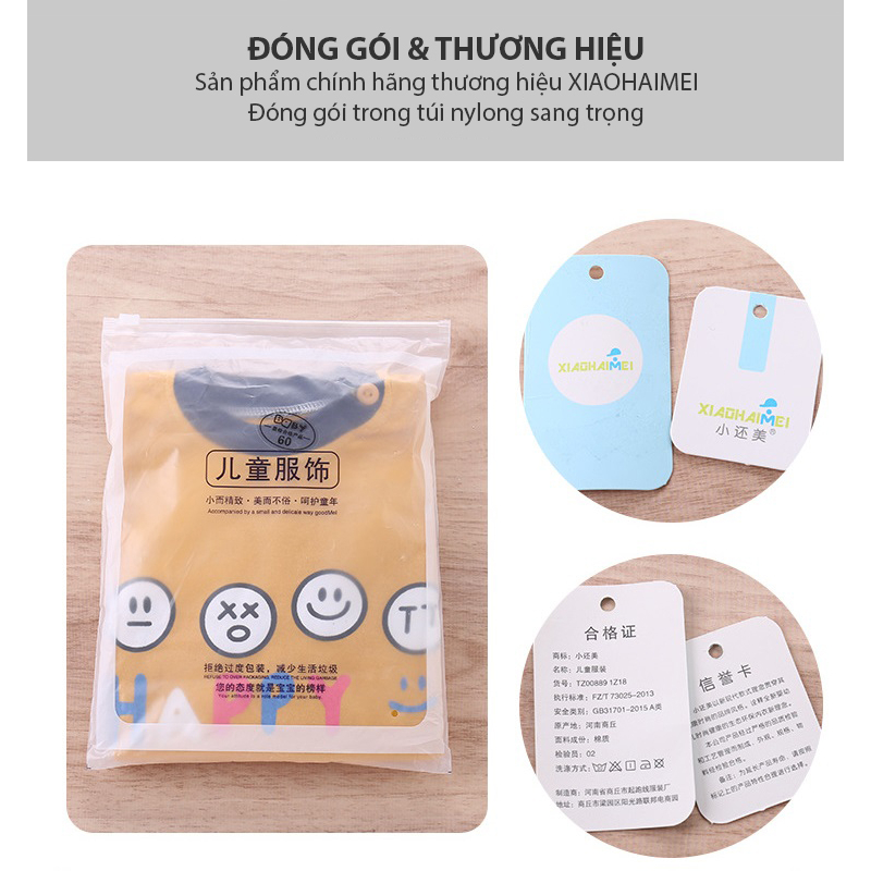 Bộ Thun Dài Tay cho bé trai & bé gái, 100% cotton mềm mại, thoáng khí Quảng Châu Cao Cấp