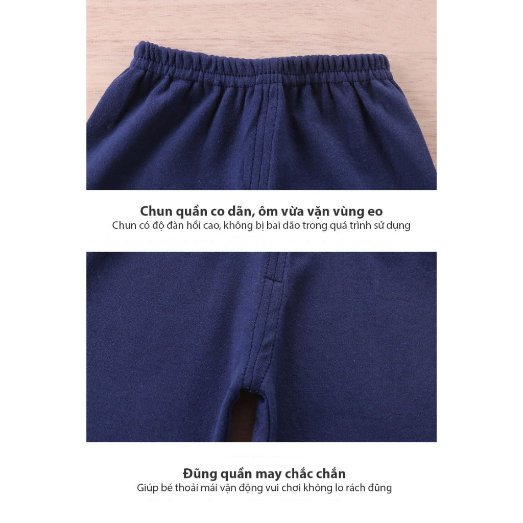 Bộ Thun Dài Tay cho bé trai & bé gái, 100% cotton mềm mại, thoáng khí Quảng Châu Cao Cấp