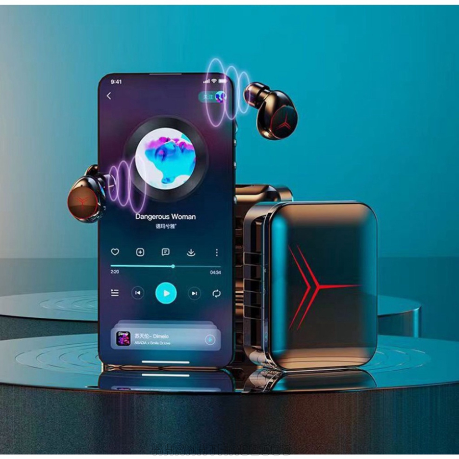 Tai nghe bluetooth Gaming V5.3 M88 Plus cảm ứng, màn hình led, chống nước ipx7, kiêm sạc dự phòng - KT209