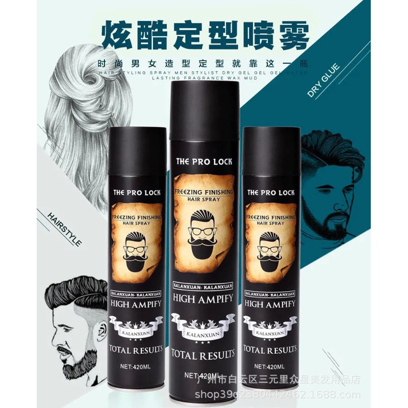 Gôm xịt tóc nam nữ THE PRO LOCK 420ML