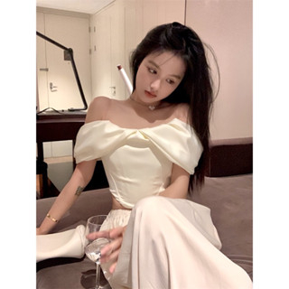 XUNTEI - Áo corset trễ vai croptop hàng chuẩn from cao cấp [video cận chất]