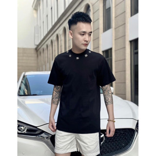  Áo Phông Nam Nữ DG Đính Logo Kim Loại Quanh Cổ Cực Chất 