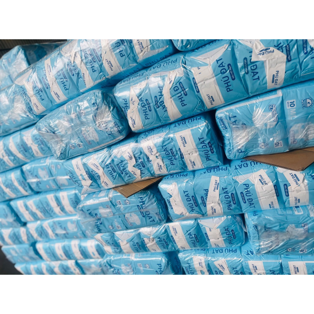 (Sỉ) Tã già Phú Đạt M/L10 miếng (thùng 100 miếng) Không vách và Có vách chống tràn. Bỉm Già PHÚ ĐẠT, bỉm Phú Đạt