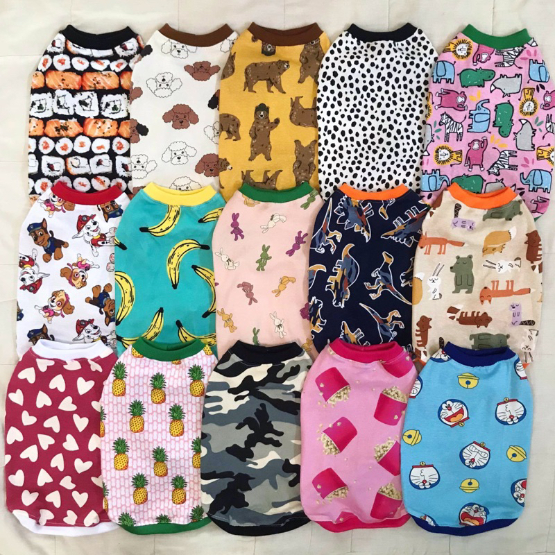 IB CHỌN MẪU -  Áo thun dễ thương, giá rẻ cho chó mèo