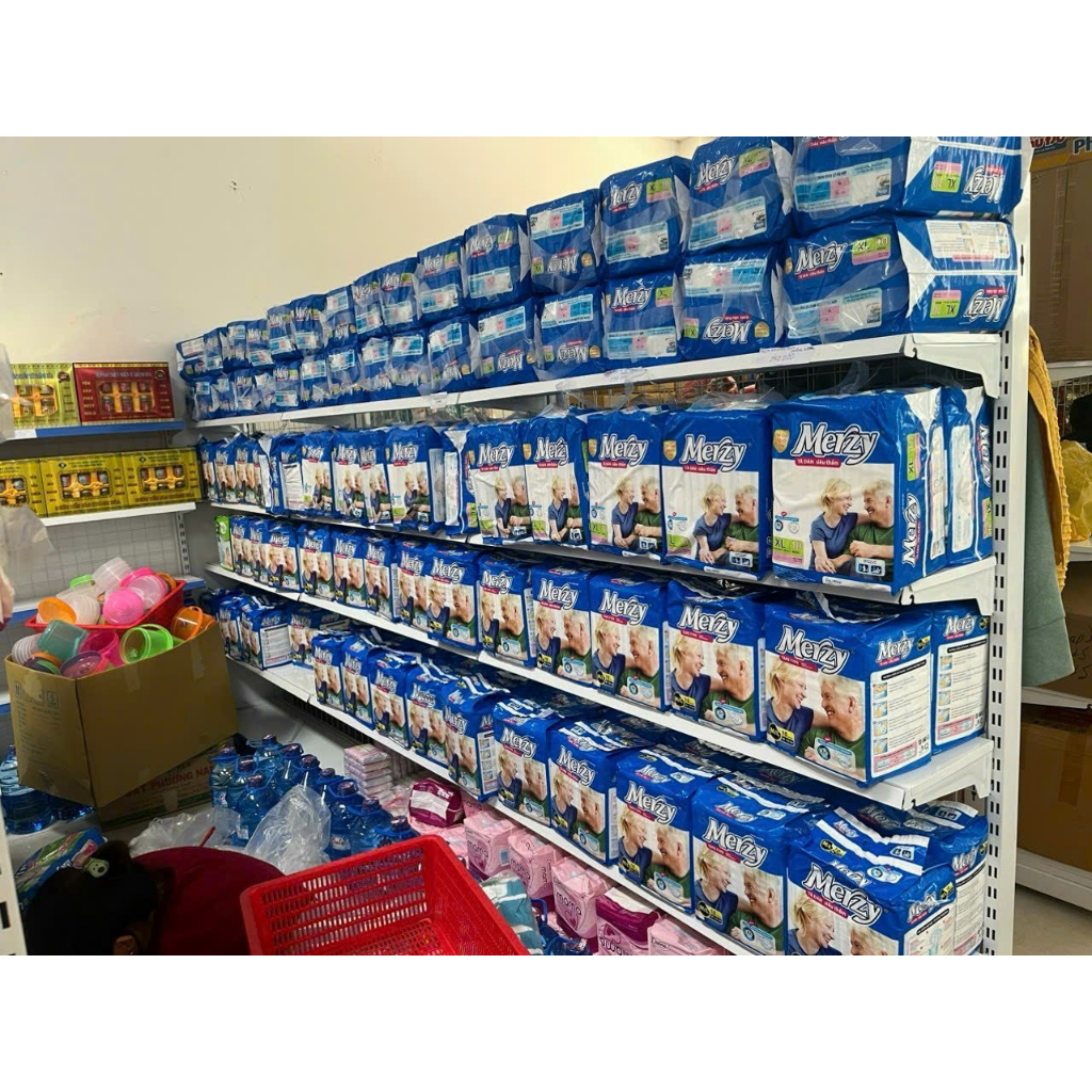 Tã Quần Merzy M16 L14 XL12 miếng, chun co giãn đa chiều chống tràn truyệt đối