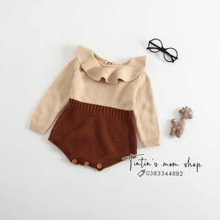 Body len cổ bèo đỏ cho bé gái