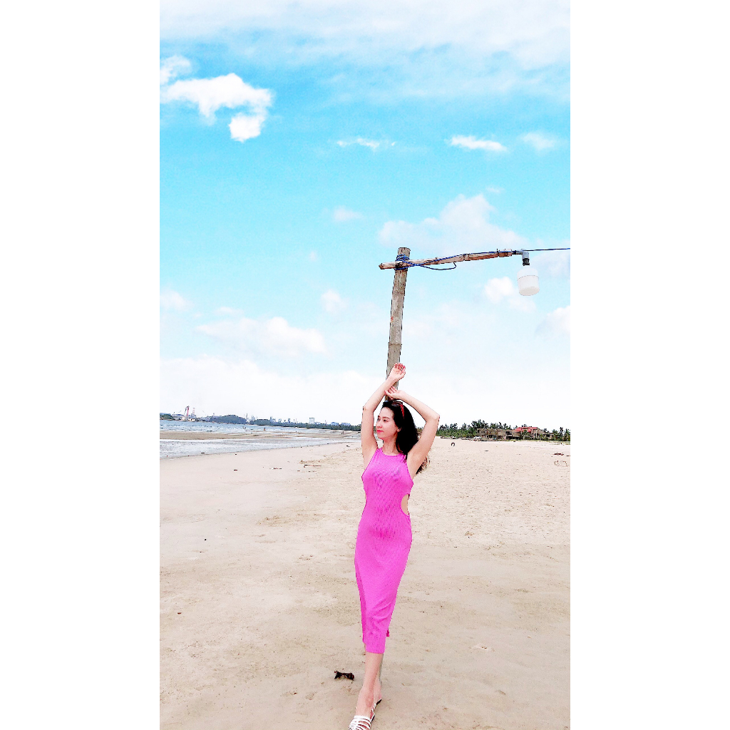 Đầm body khoét eo 2hand