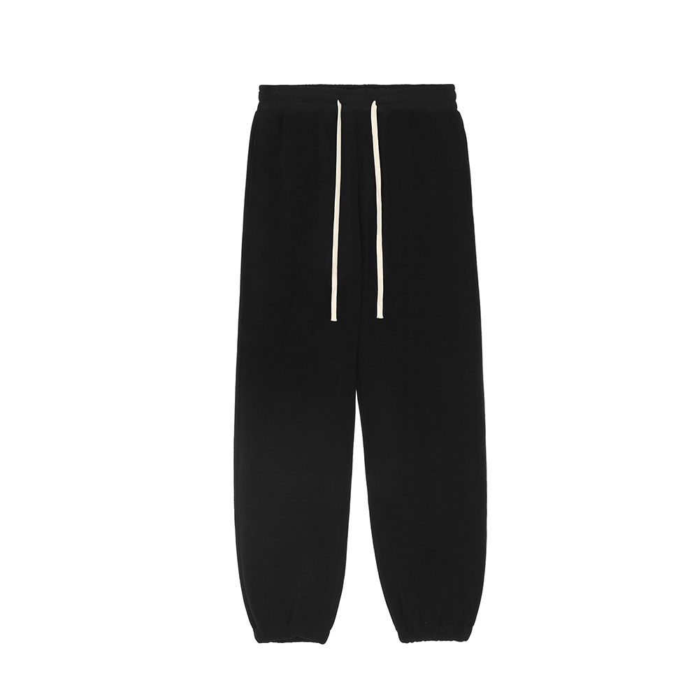 Quần jogger nam nữ basic trơn form rộng chất nỉ chân cua dày dặn