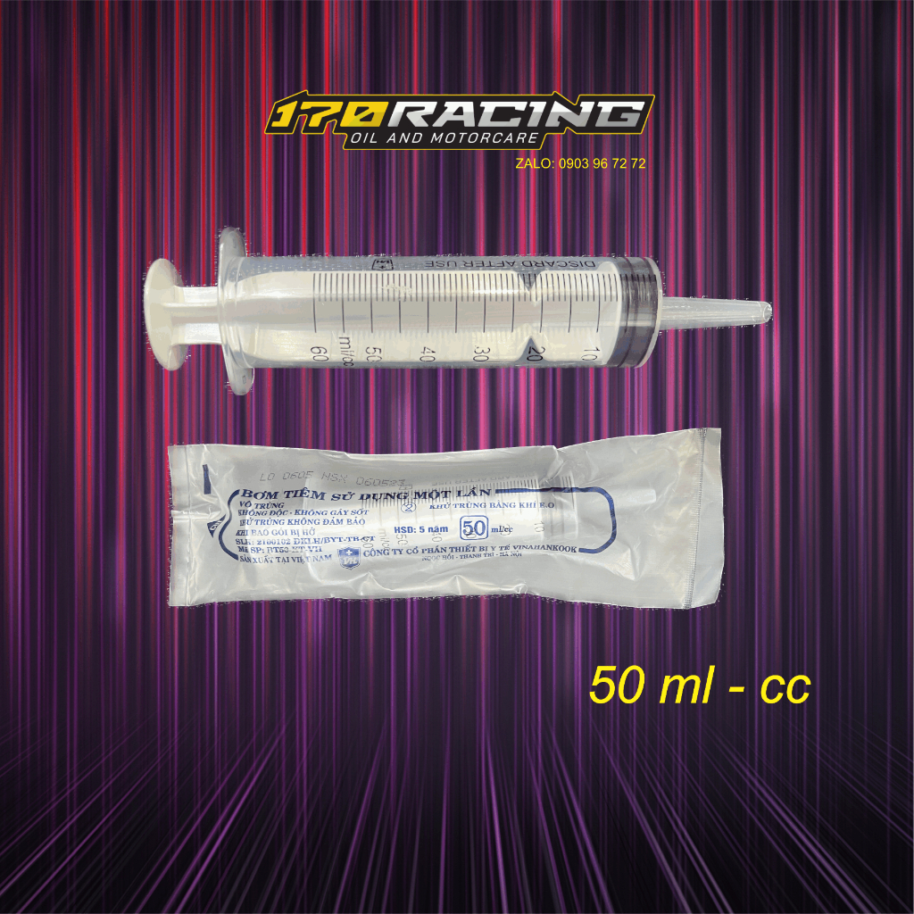 Bơm tiêm  Vinahankook Tiện dụng - Dung tích 50ml - cc