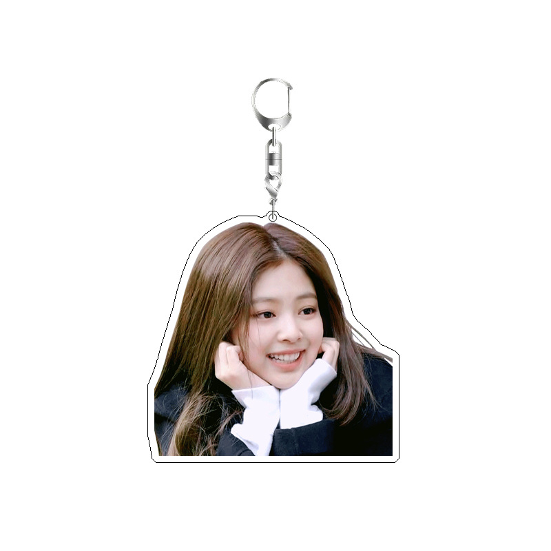 Móc Treo Hàn Quốc 2 Mặt chống xước - Móc Chìa Khóa Hình Blackpink Bằng Mica Acrylic