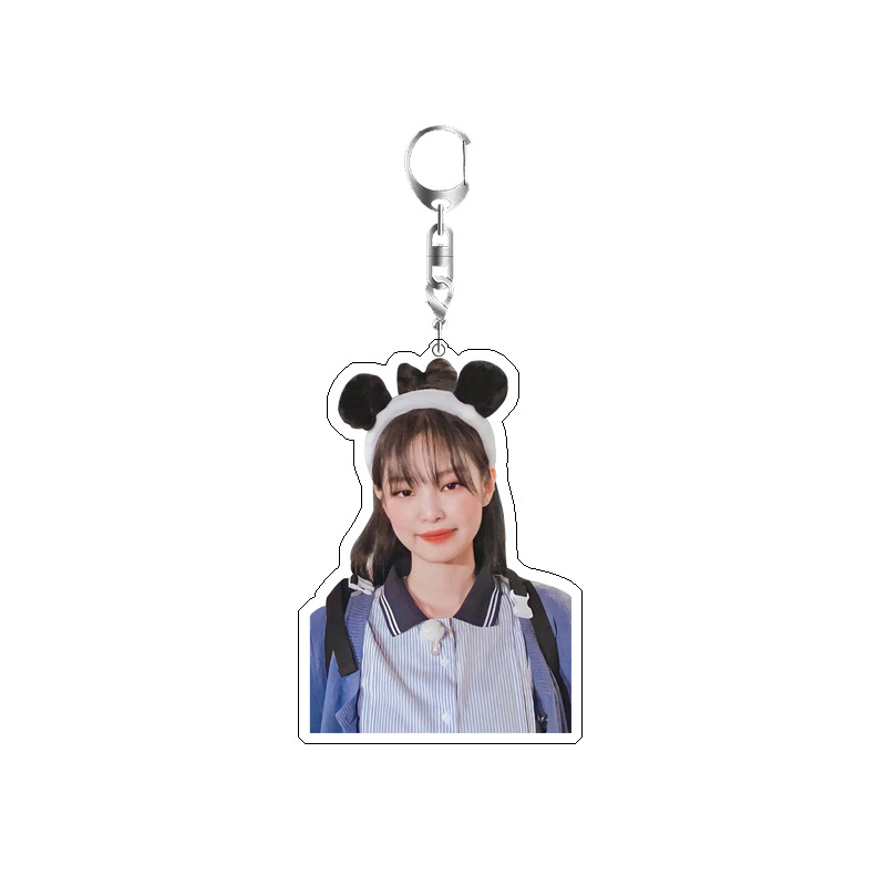 Móc Treo Hàn Quốc 2 Mặt chống xước - Móc Chìa Khóa Hình Blackpink Bằng Mica Acrylic