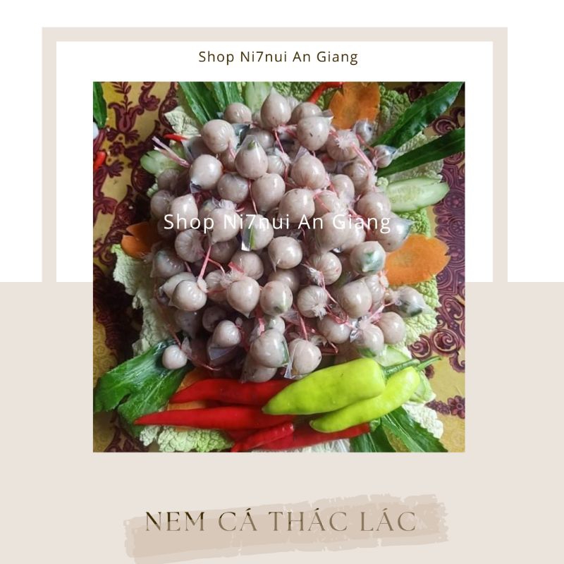 Nem chua cá thác lác Campuchia loại viên nhỏ 100 viên - 450g