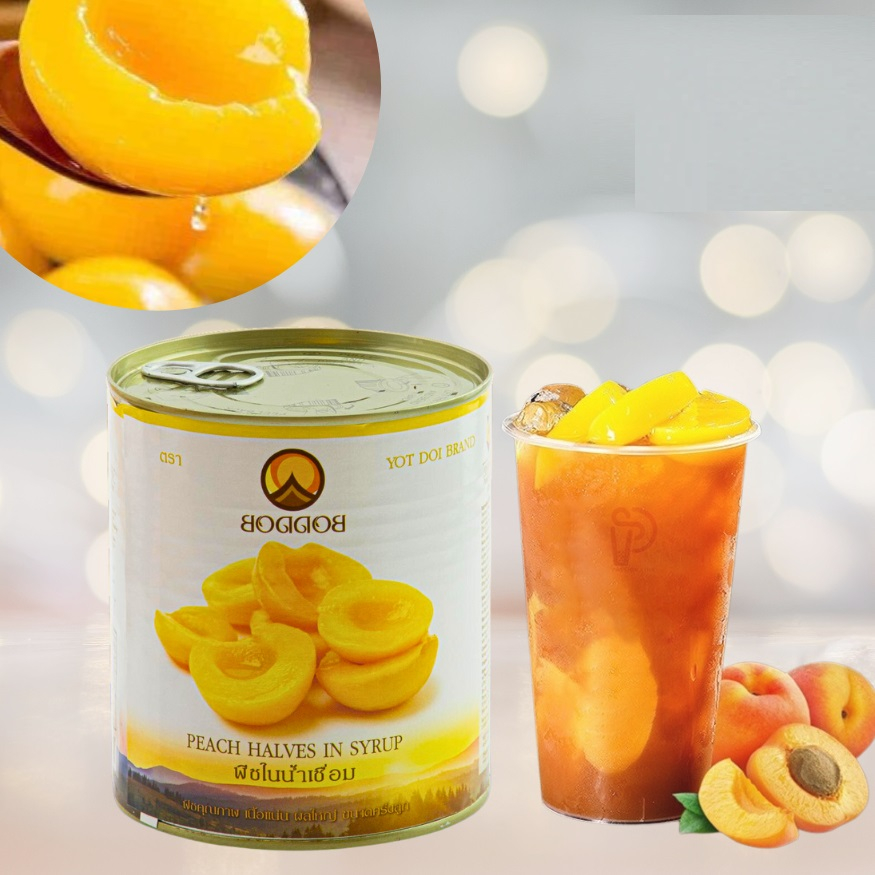 Đào Thái Ngâm Đường Boddob - Lon 820g