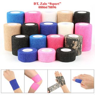 Băng cao su non thể thao, băng keo thể thao 5cm quấn cổ chân, cổ tay, bó gối