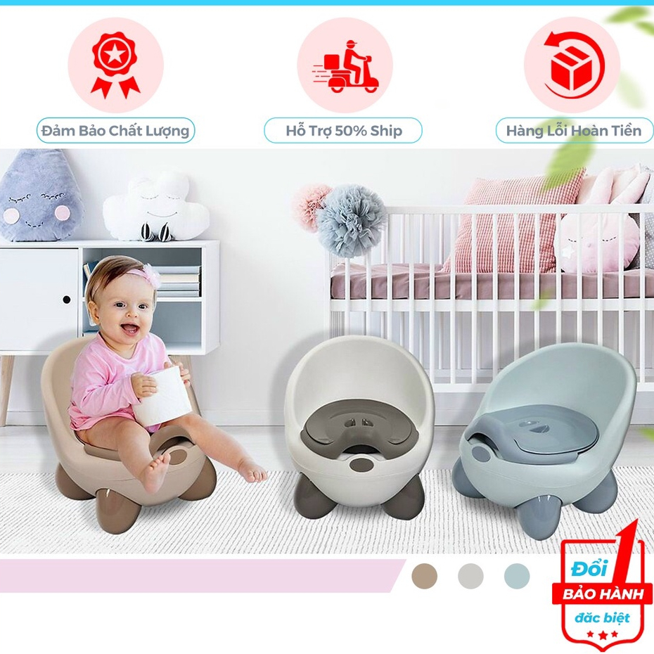 Bô vệ sinh trẻ em Hokori cho bé từ 6 tháng đến 5 tuổi chống trơn trượt có chỗ dựa và khay tiện dụng