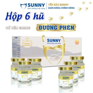 Hộp 6 hũ Yến sào SUNNY - Yến sào Khánh Hòa chứng sẳn