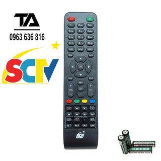 Remote điều khiển đầu thu truyền hình cáp SCTV - HÀNG MỚI TẶNG KÈM PIN