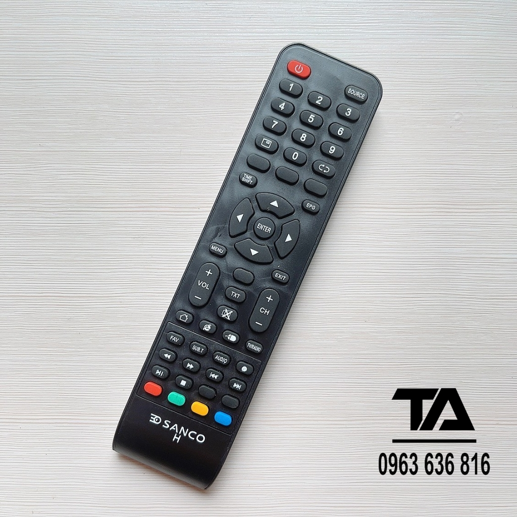 Remote điều khiển tivi SANCO hàng mới tặng kèm pin