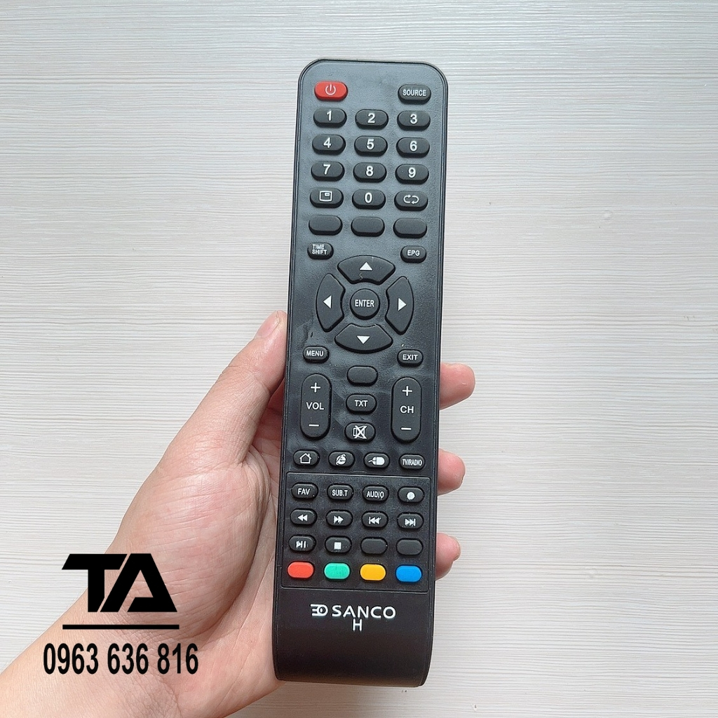 Remote điều khiển tivi SANCO hàng mới tặng kèm pin