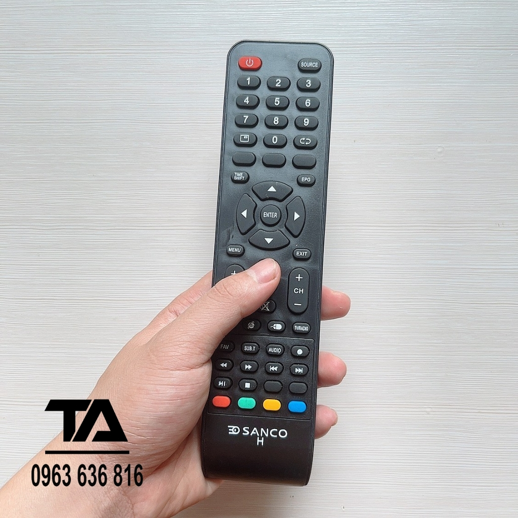 Remote điều khiển tivi SANCO hàng mới tặng kèm pin