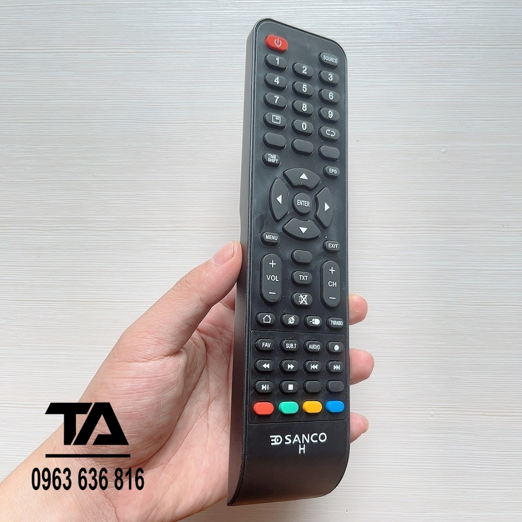 Remote điều khiển tivi SANCO hàng mới tặng kèm pin