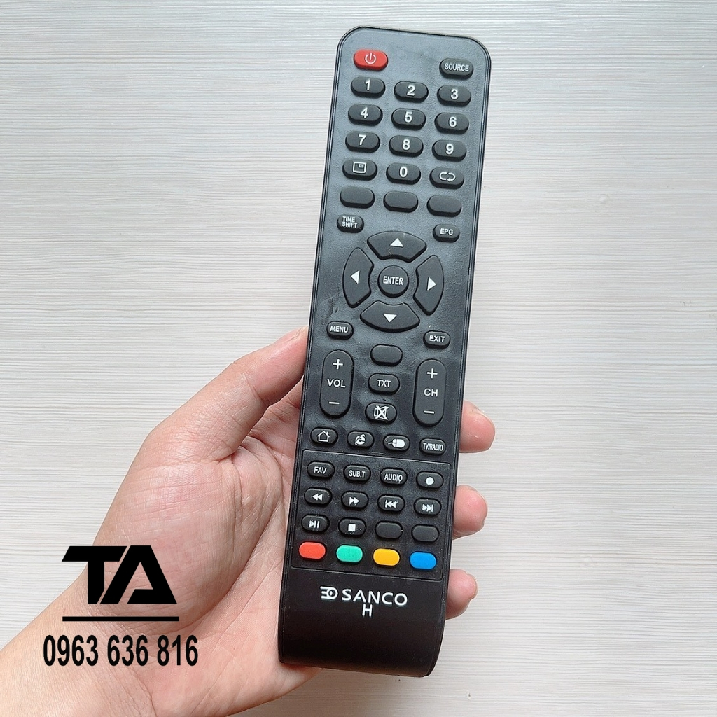 Remote điều khiển tivi SANCO hàng mới tặng kèm pin