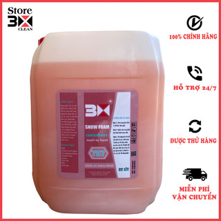( CAN 22 LÍT ) NƯỚC RỬA XE BỌT TUYẾT CÓ CHẠM 3X 707 CHUYÊN DỤNG RỬA Ô TÔ XE MÁY