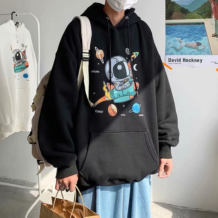 Áo hoodie form rộng nam nữ không xù lông , áo hoodie form rộng unisex nỉ nón 2 lớp HD007