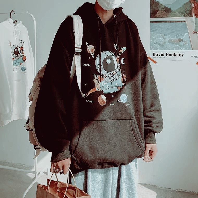 Áo hoodie form rộng nam nữ không xù lông , áo hoodie form rộng unisex nỉ nón 2 lớp HD007