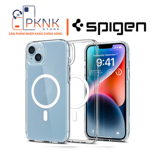 Ốp lưng spigen iphone 13/14 14 plus/15plus i ultra hybrid magfit crystal