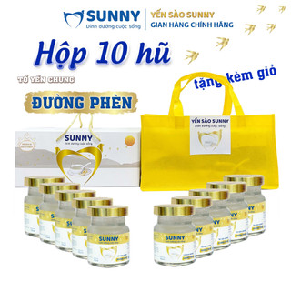 Hộp 10 hũ Yến sào SUNNY - Yến sào Khánh Hòa chứng sẳn