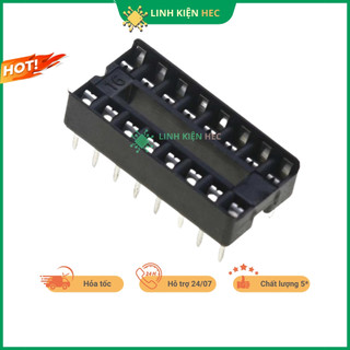 Đế IC 16 chân DIP-16 loại dẹp chân cắm linhkienhec