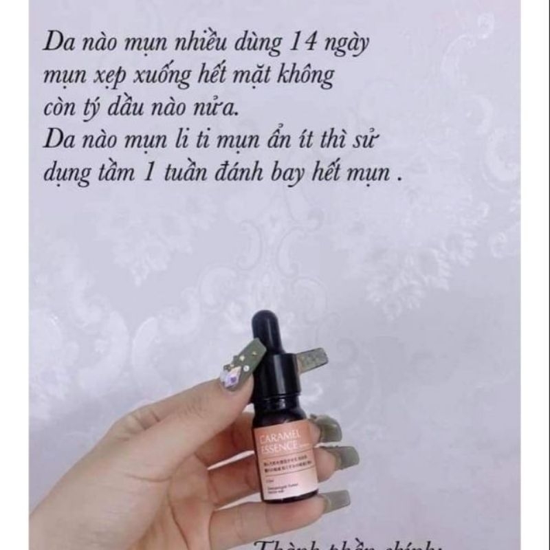 [Tang cây nặn mụn l1) Serum Caramel Essence Nhập khẩu Chính Hãng Nhật xoá mụn detox mờ thâ