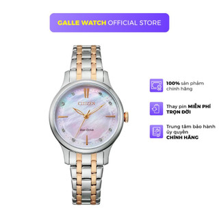 Đồng hồ nữ Citizen Eco-Drive EM0896-89Y chống nước 5 ATM, dây thép đeo tay cao cấp, phong cách thời trang nữ tính
