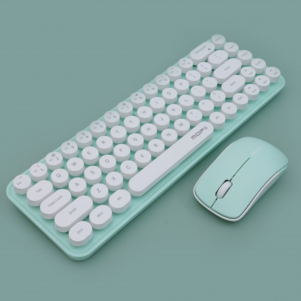 COMBO BÀN PHÍM VÀ CHUỘT SMK676367AG KHÔNG DÂY MOFII MÀU VINTAGE