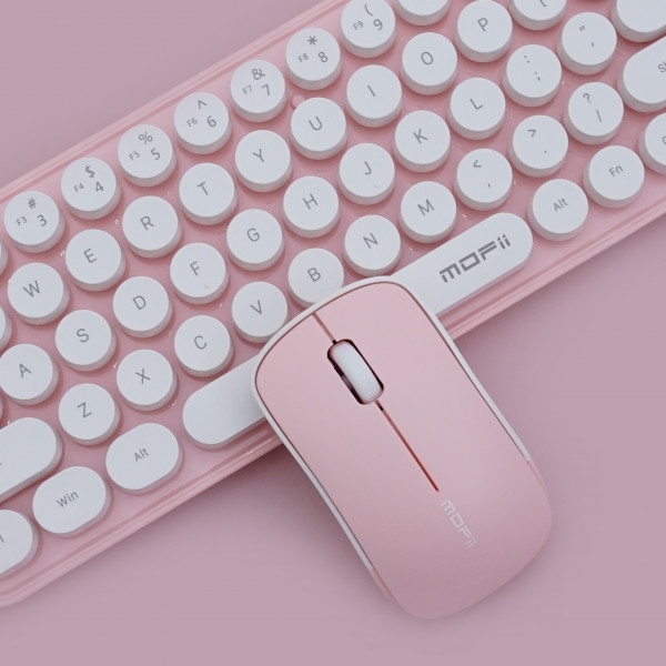 COMBO BÀN PHÍM VÀ CHUỘT SMK676367AG KHÔNG DÂY MOFII MÀU VINTAGE