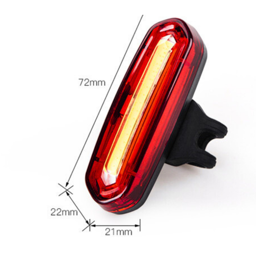 Đèn xe đạp, đèn cảnh báo xe đạp FIXED GEAR 6 chế độ, sáng mạnh, chống nước, sạc usb, DH05