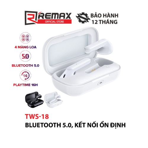 Tai Nghe Bluetooth True Wireless Stereo Earbuds Remax TWS-18