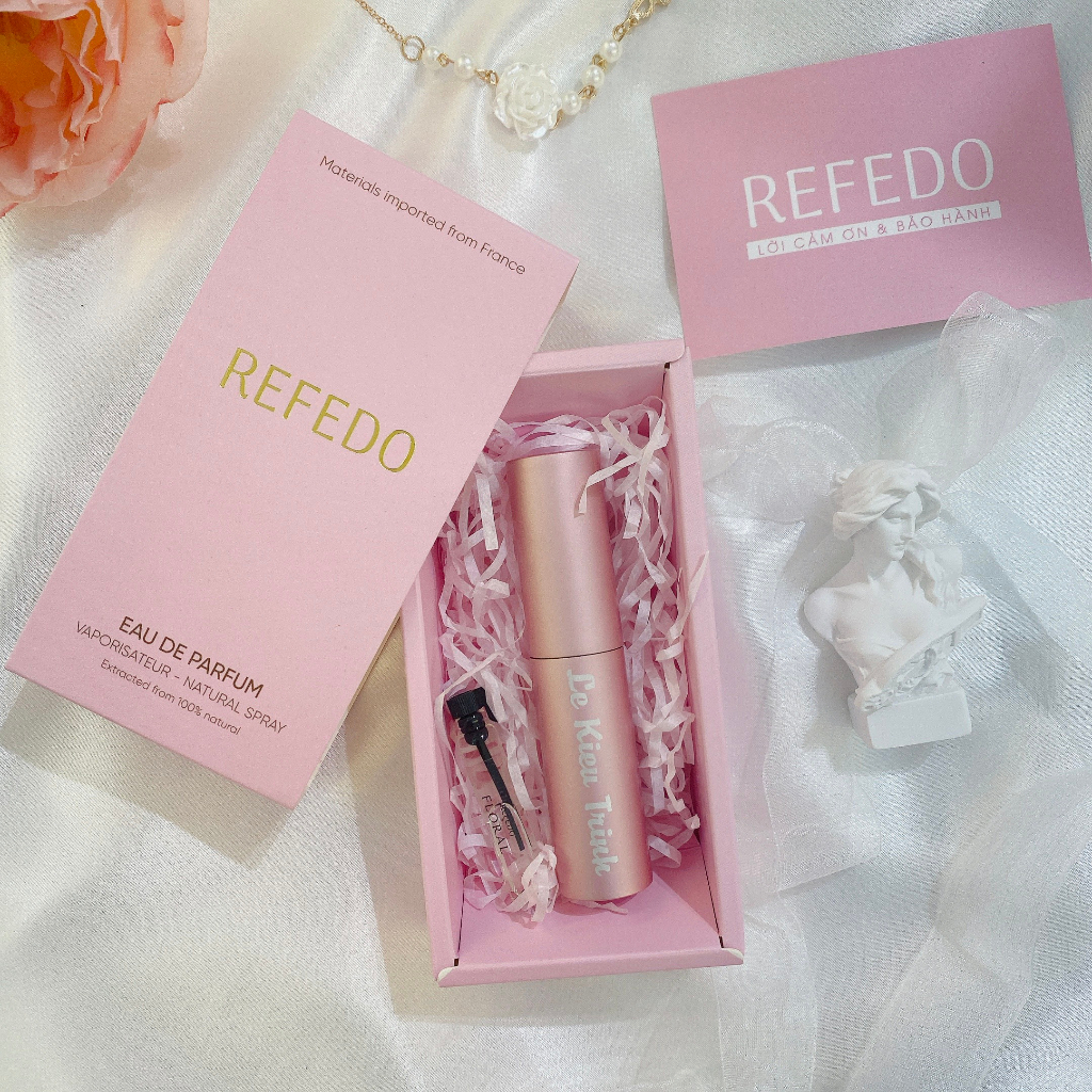 Nước Hoa Nữ Thơm Lâu Khắc Tên Làm Quà Tặng REFEDO, Tinh dầu thơm nước hoa cho nữ thơm ngọt nhẹ nhàng quyến rũ
