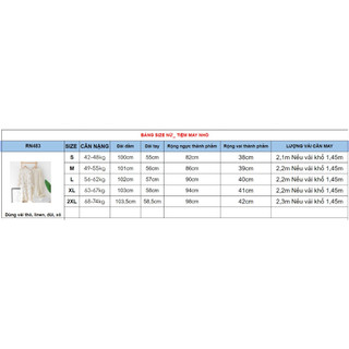 RN483_Rập giấy may đầm bèo dài tay nữ